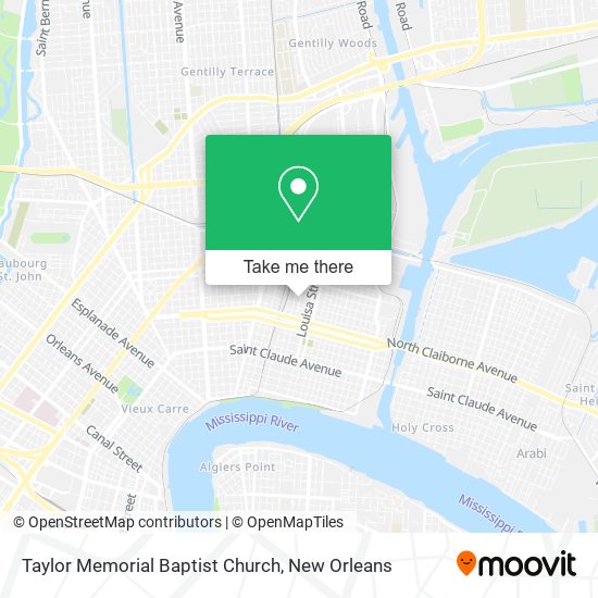Taylor Memorial Baptist Church map