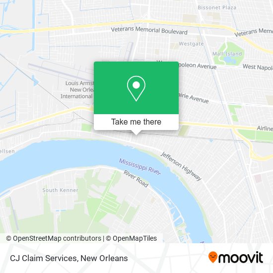 Mapa de CJ Claim Services