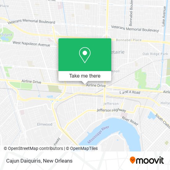 Cajun Daiquiris map