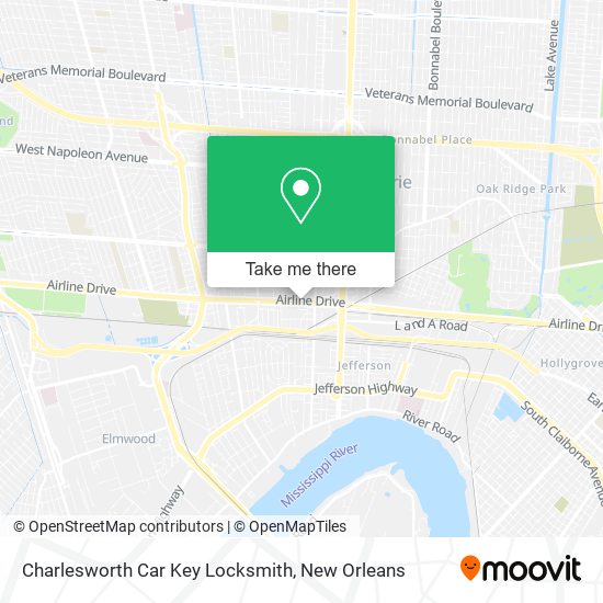 Charlesworth Car Key Locksmith map