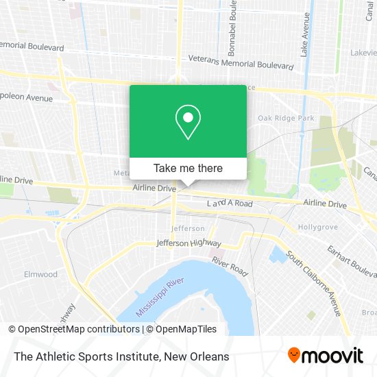 The Athletic Sports Institute map