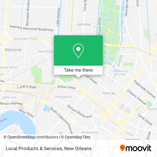 Mapa de Local Products & Services