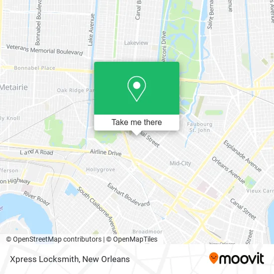 Xpress Locksmith map
