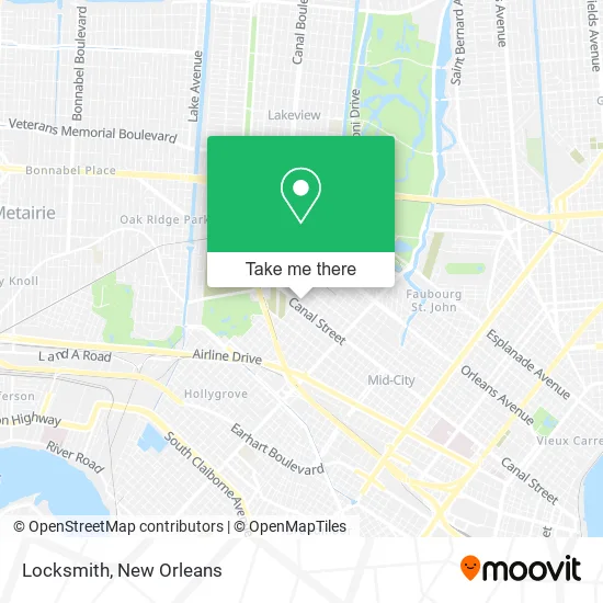 Locksmith map