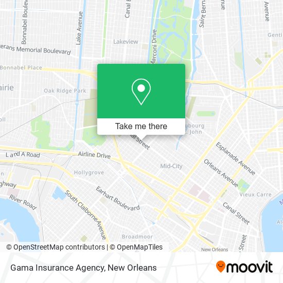 Gama Insurance Agency map