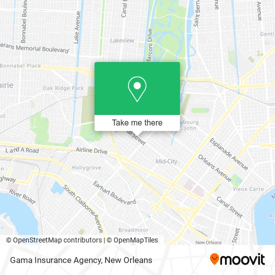 Gama Insurance Agency map