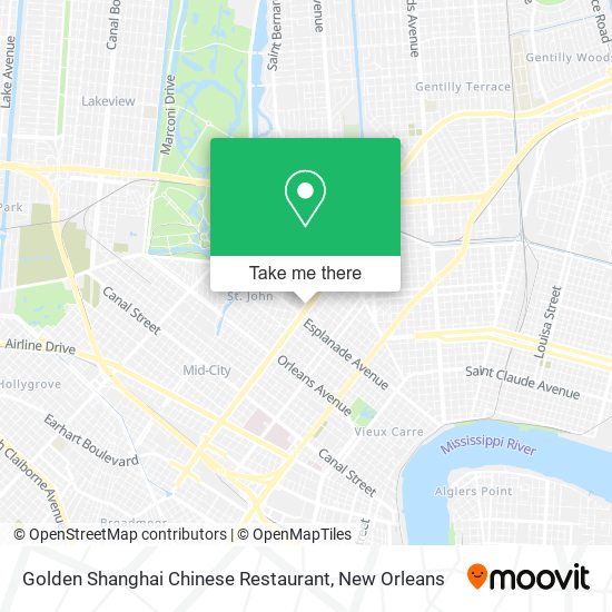 Golden Shanghai Chinese Restaurant map