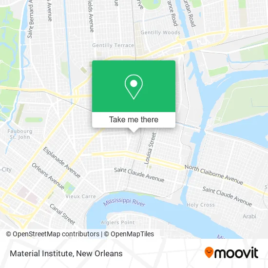 Material Institute map