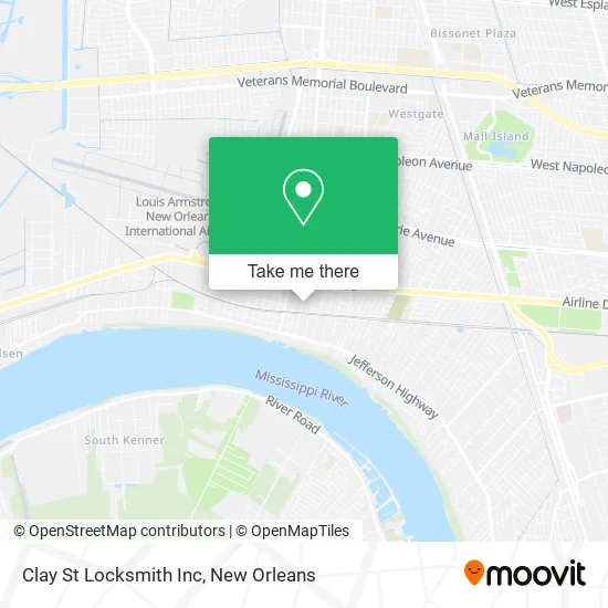 Clay St Locksmith Inc map