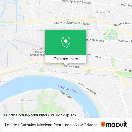 Los dos Carnales Mexican Restaurant map