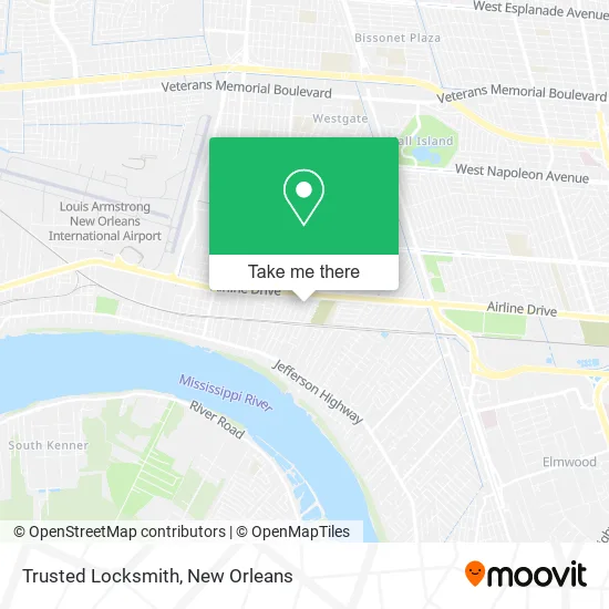 Trusted Locksmith map