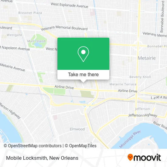 Mobile Locksmith map