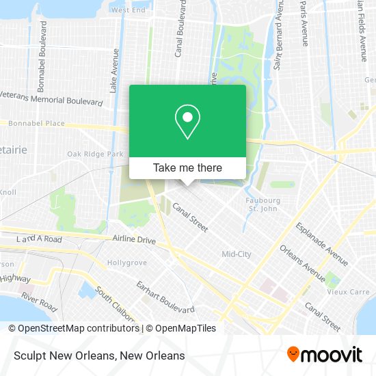 Mapa de Sculpt New Orleans