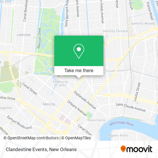 Mapa de Clandestine Events