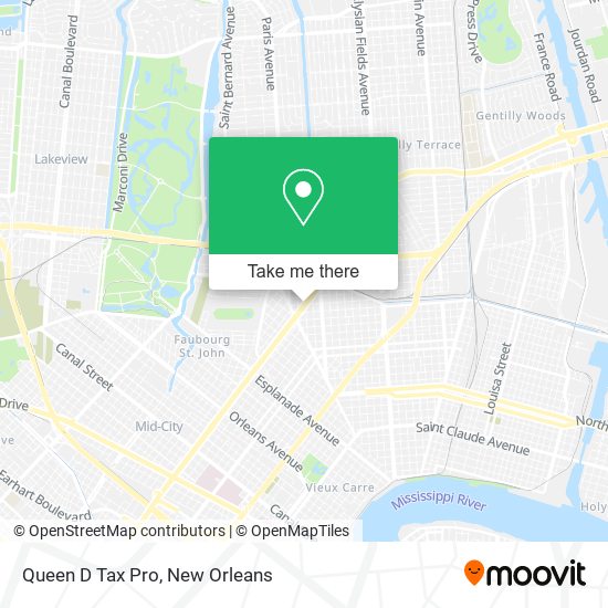 Mapa de Queen D Tax Pro
