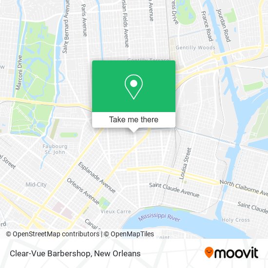 Clear-Vue Barbershop map