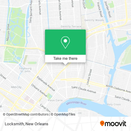 Locksmith map