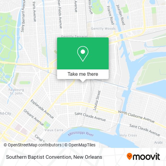 Mapa de Southern Baptist Convention