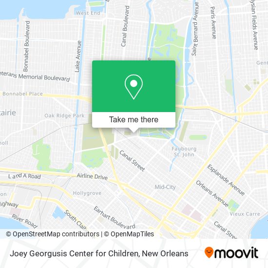 Joey Georgusis Center for Children map