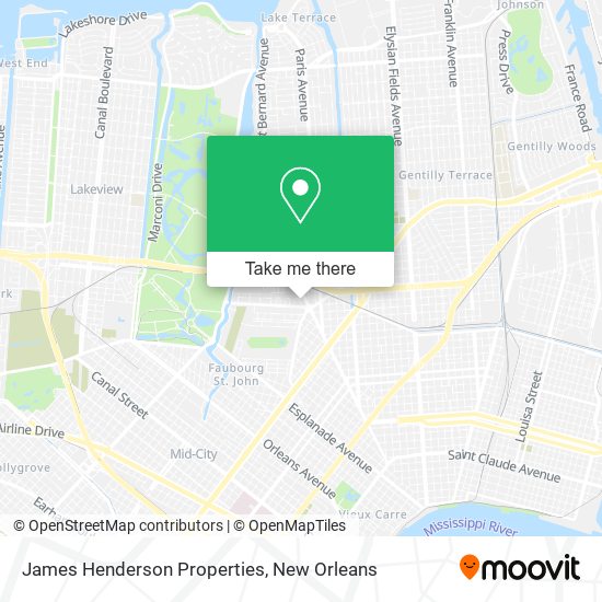 Mapa de James Henderson Properties
