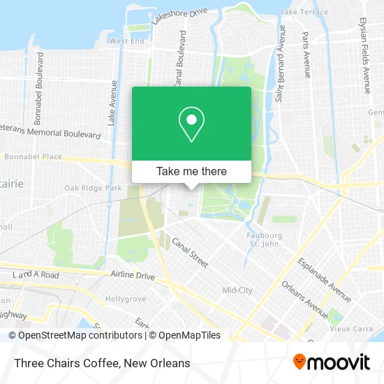 Three Chairs Coffee map