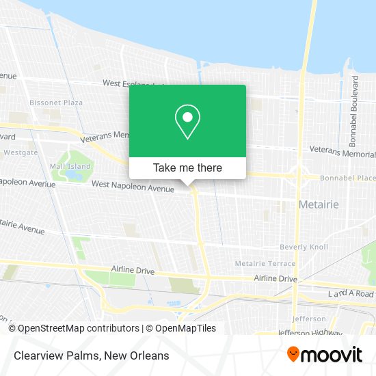 Clearview Palms map
