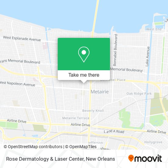 Rose Dermatology & Laser Center map