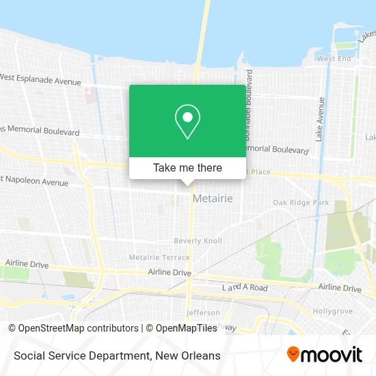 Social Service Department map