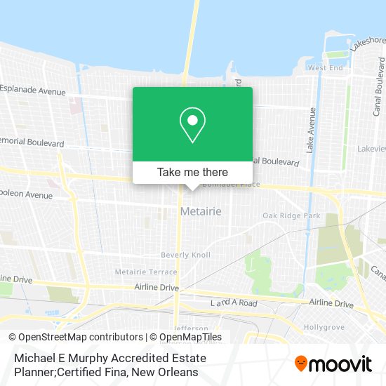 Michael E Murphy Accredited Estate Planner;Certified Fina map