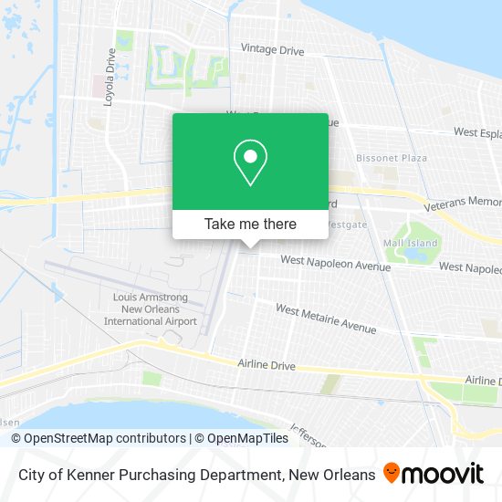 Mapa de City of Kenner Purchasing Department