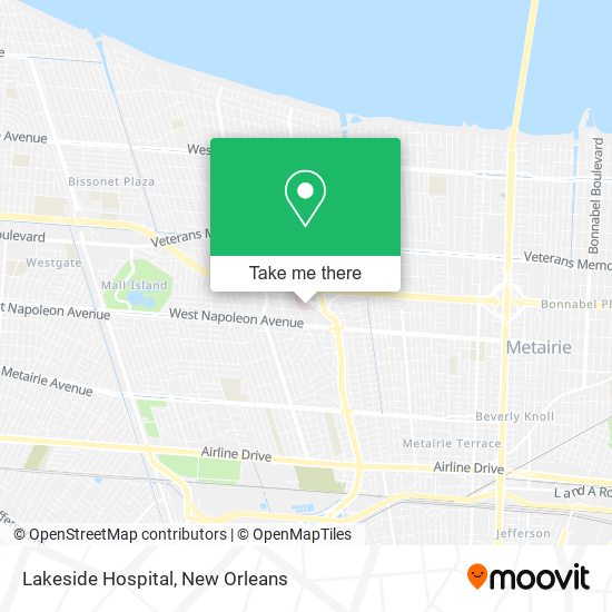 Lakeside Hospital map
