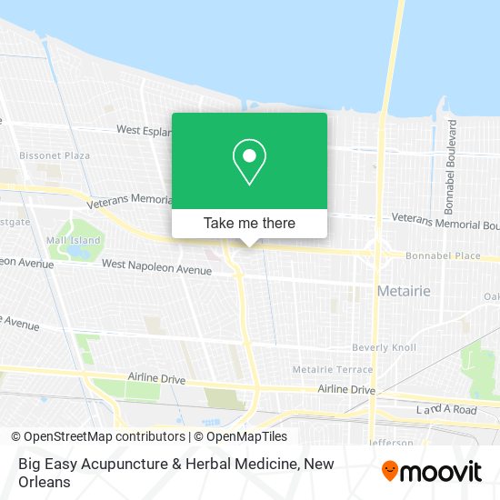 Mapa de Big Easy Acupuncture & Herbal Medicine