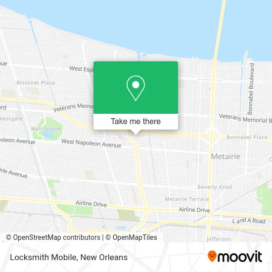 Locksmith Mobile map