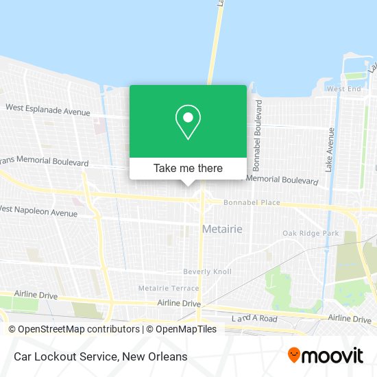 Car Lockout Service map