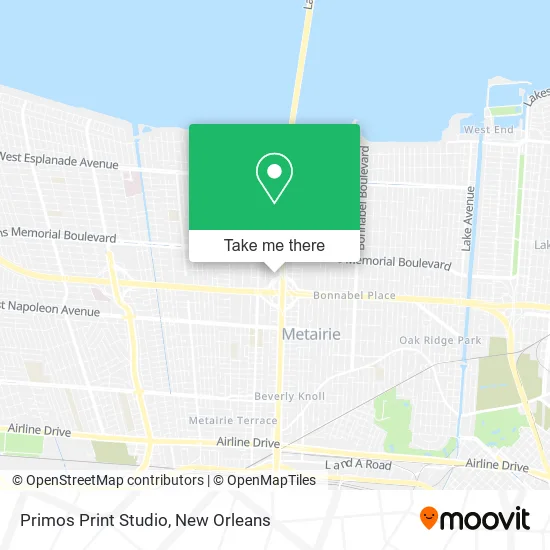 Primos Print Studio map