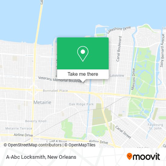 A-Abc Locksmith map