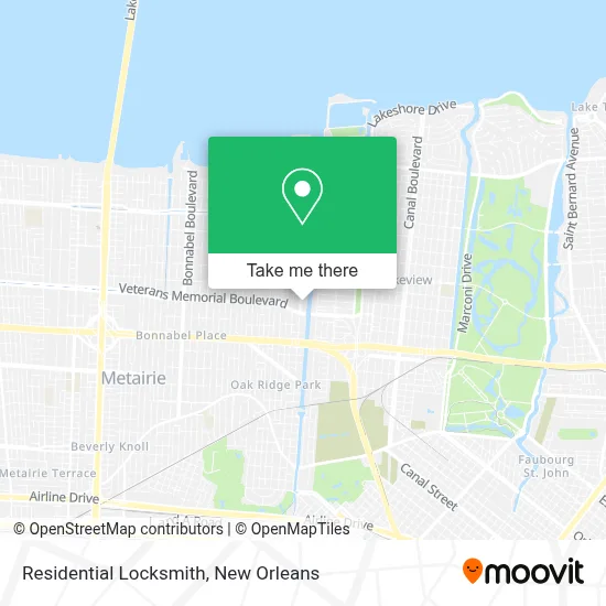 Residential Locksmith map