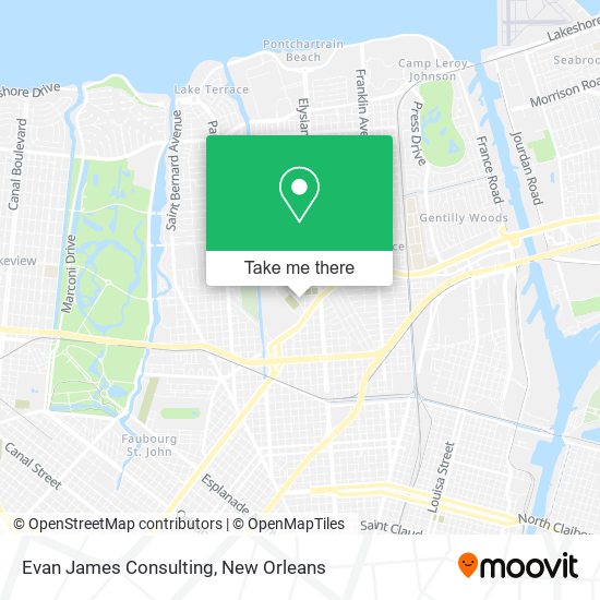 Evan James Consulting map