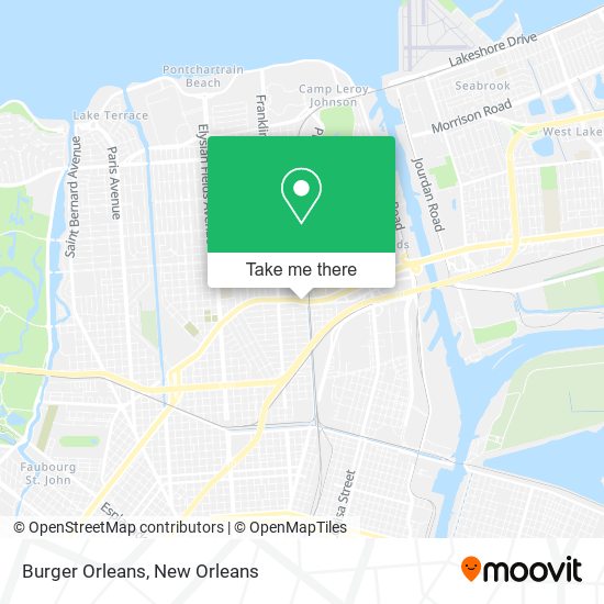 Burger Orleans map