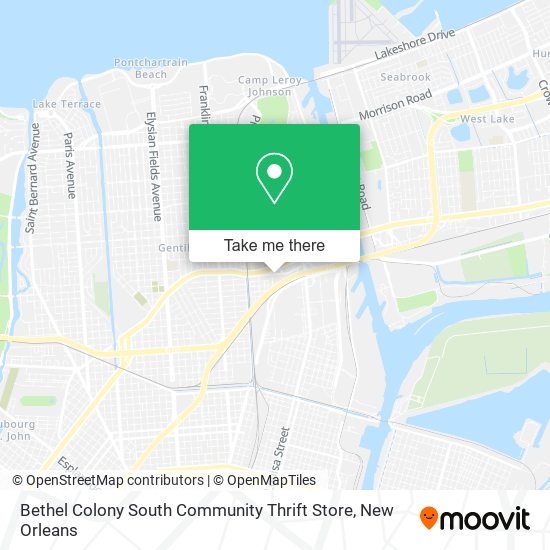 Bethel Colony South Community Thrift Store map