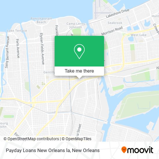 Mapa de Payday Loans New Orleans la