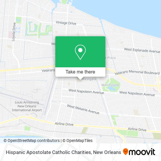 Hispanic Apostolate Catholic Charities map