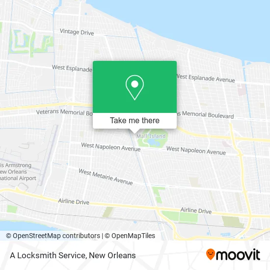 A Locksmith Service map