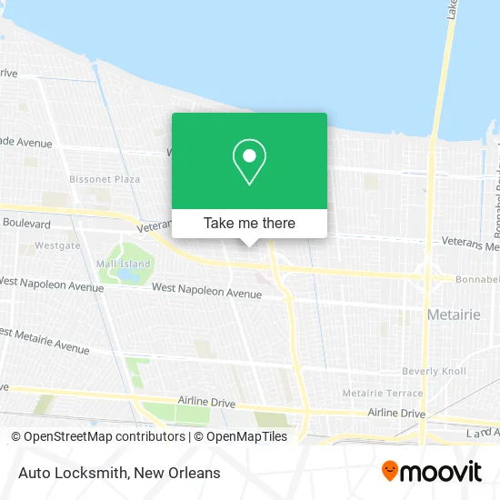 Auto Locksmith map