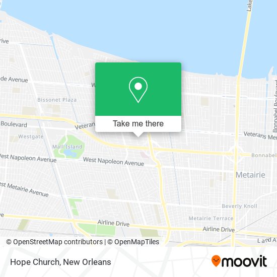 Mapa de Hope Church