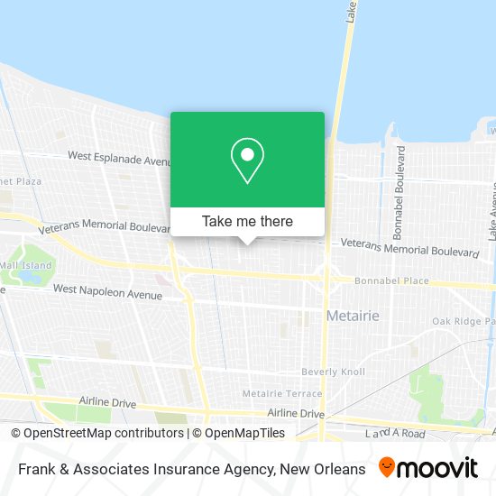 Mapa de Frank & Associates Insurance Agency