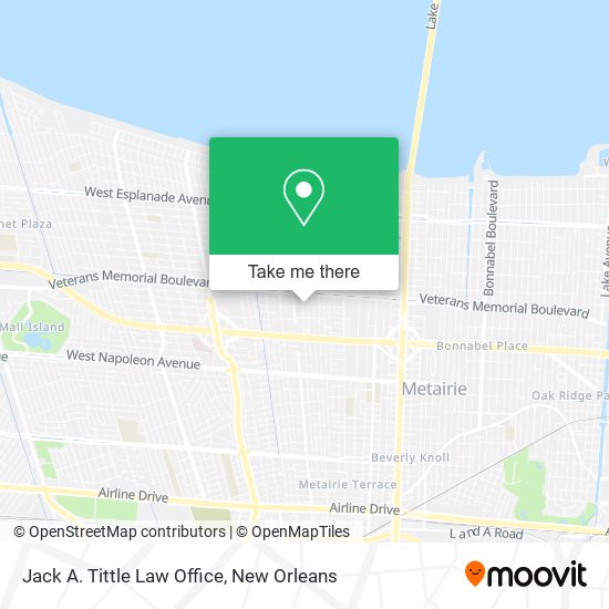 Jack A. Tittle Law Office map