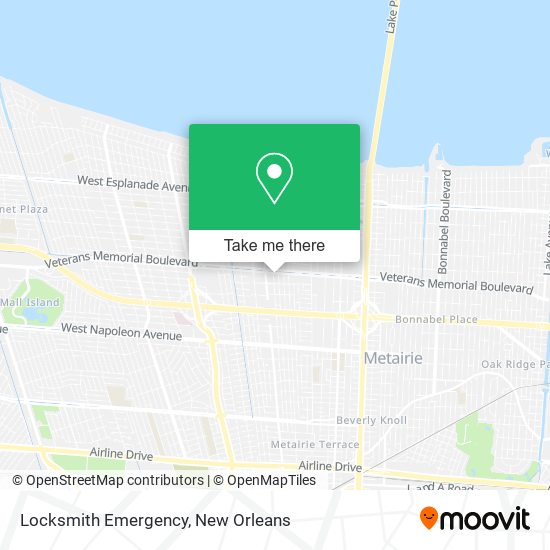 Locksmith Emergency map