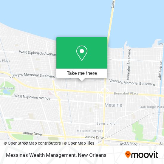 Messina's Wealth Management map