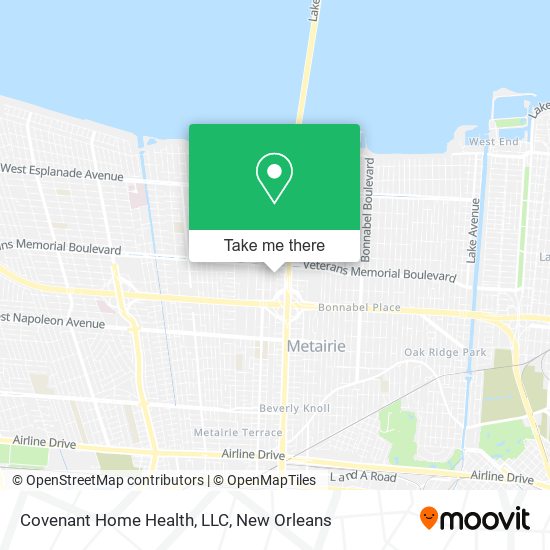 Covenant Home Health, LLC map